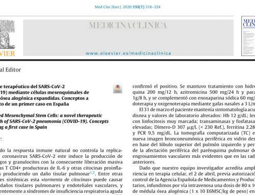 Publicación de la Dra. Mª Teresa Melgosa en Medicina Clínica